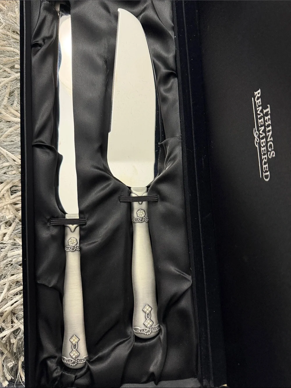 Things Remembered Silver Wedding Cake Knife and Server Set